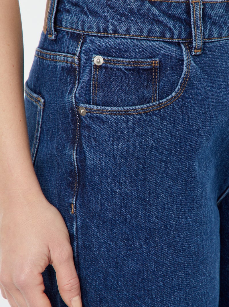 Pantalón vaquero wide leg  - L28 AZUL - Kiabi
