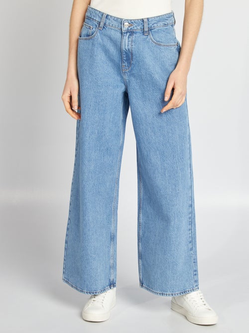 Pantalón vaquero wide leg  - L28 - Kiabi