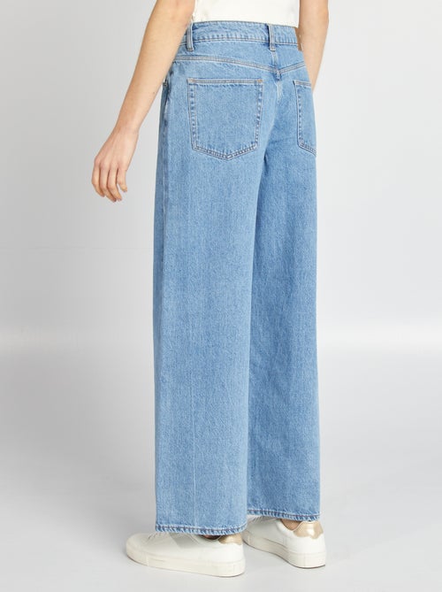 Pantalón vaquero wide leg  - L28 - Kiabi