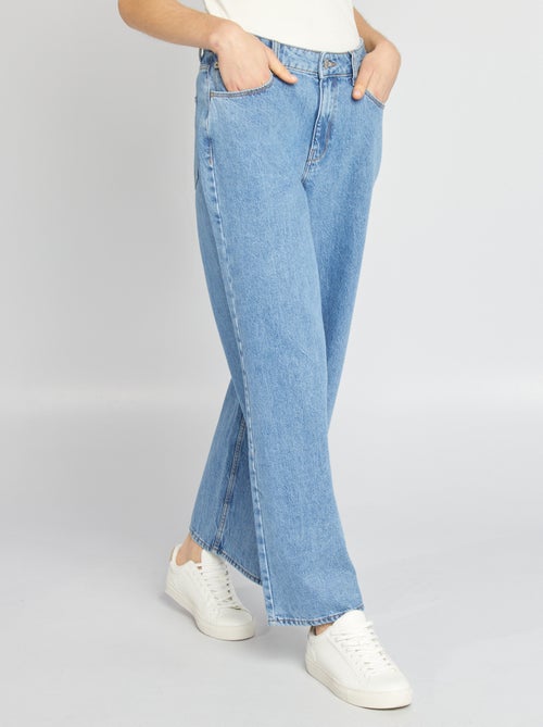 Pantalón vaquero wide leg  - L28 - Kiabi