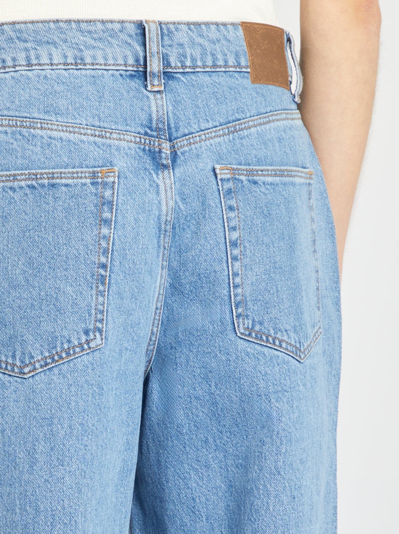 Pantalón vaquero wide leg  - L28 Azul - Kiabi