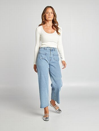 Pantalón vaquero wide leg - L28