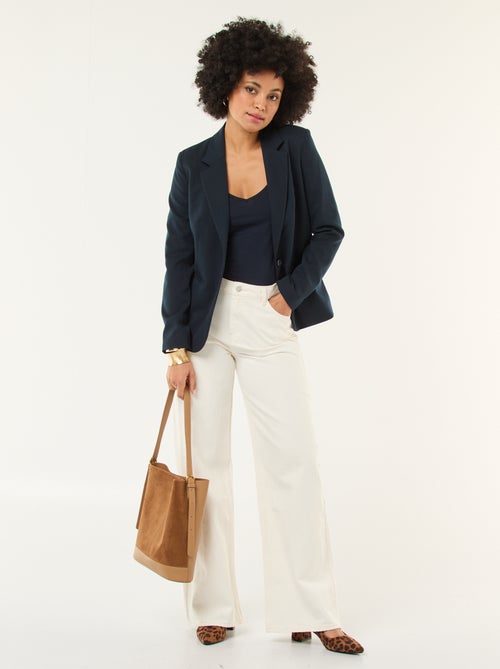 Pantalón vaquero wide leg  - L28 - Kiabi