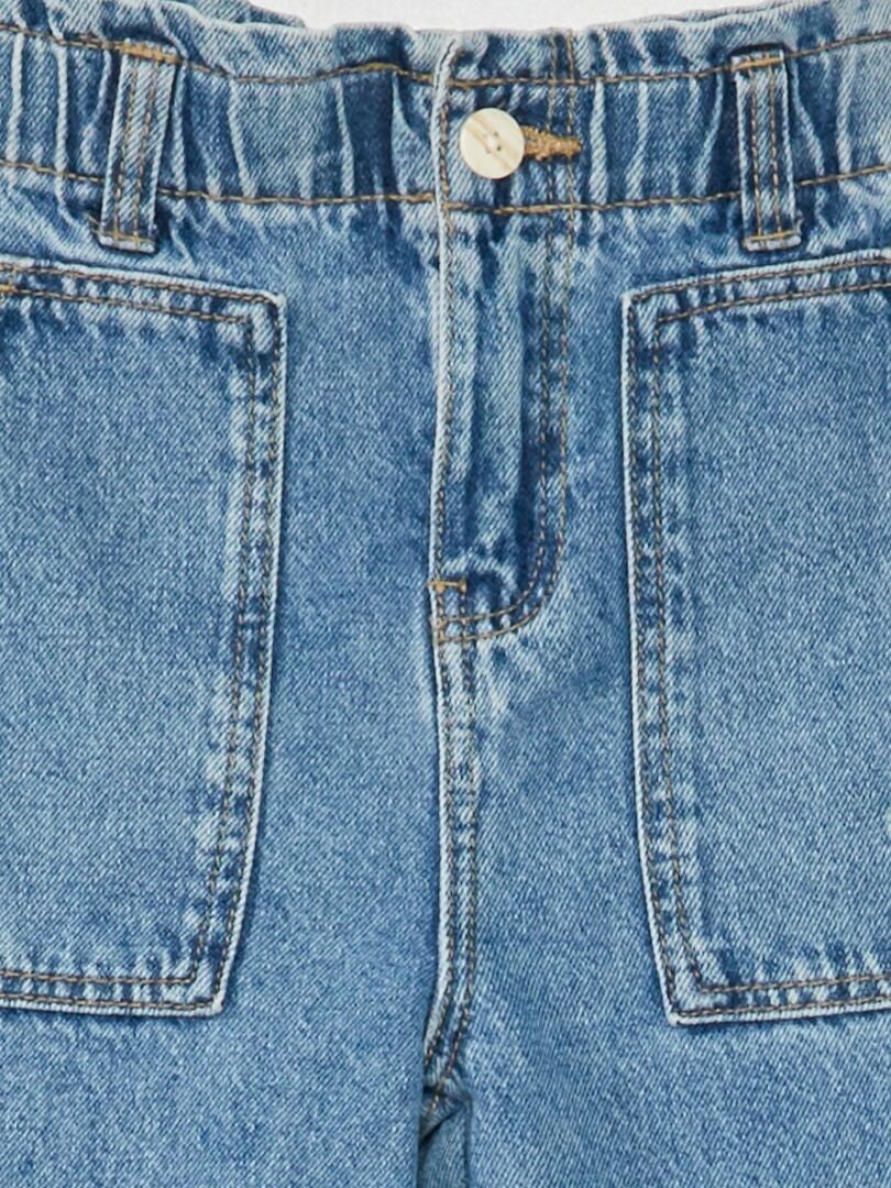 Pantalón vaquero wide leg Azul - Kiabi