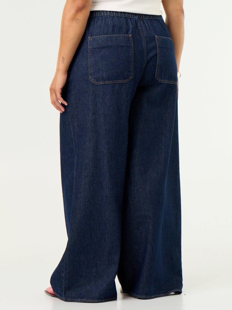Pantalón vaquero wide leg Azul - Kiabi