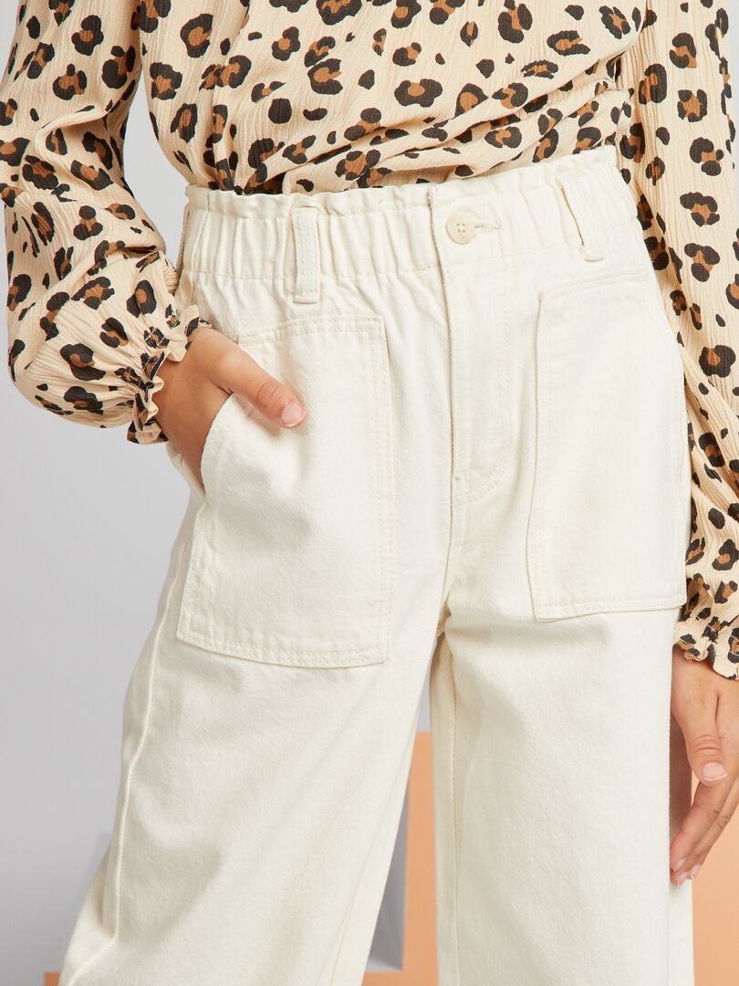 Pantalón vaquero wide leg Blanca - Kiabi
