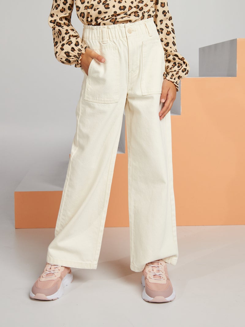 Pantalón vaquero wide leg Blanca - Kiabi