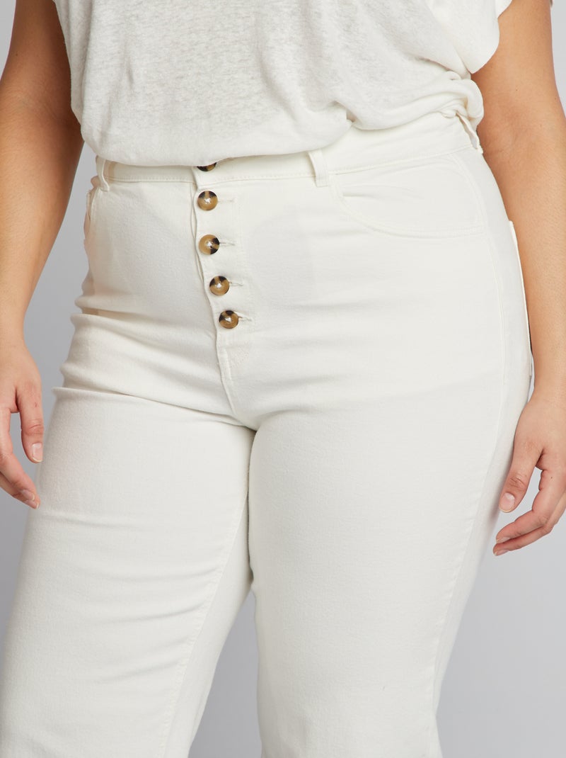 Pantalón vaquero wide leg - BLANCO - Kiabi - 25.00€