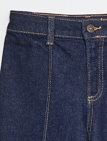 Pantalón vaquero wide leg cropped