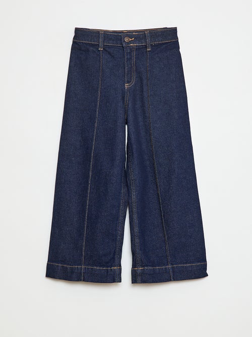Pantalón vaquero wide leg cropped - Kiabi