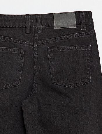 Pantalón vaquero wide leg de efecto plisado