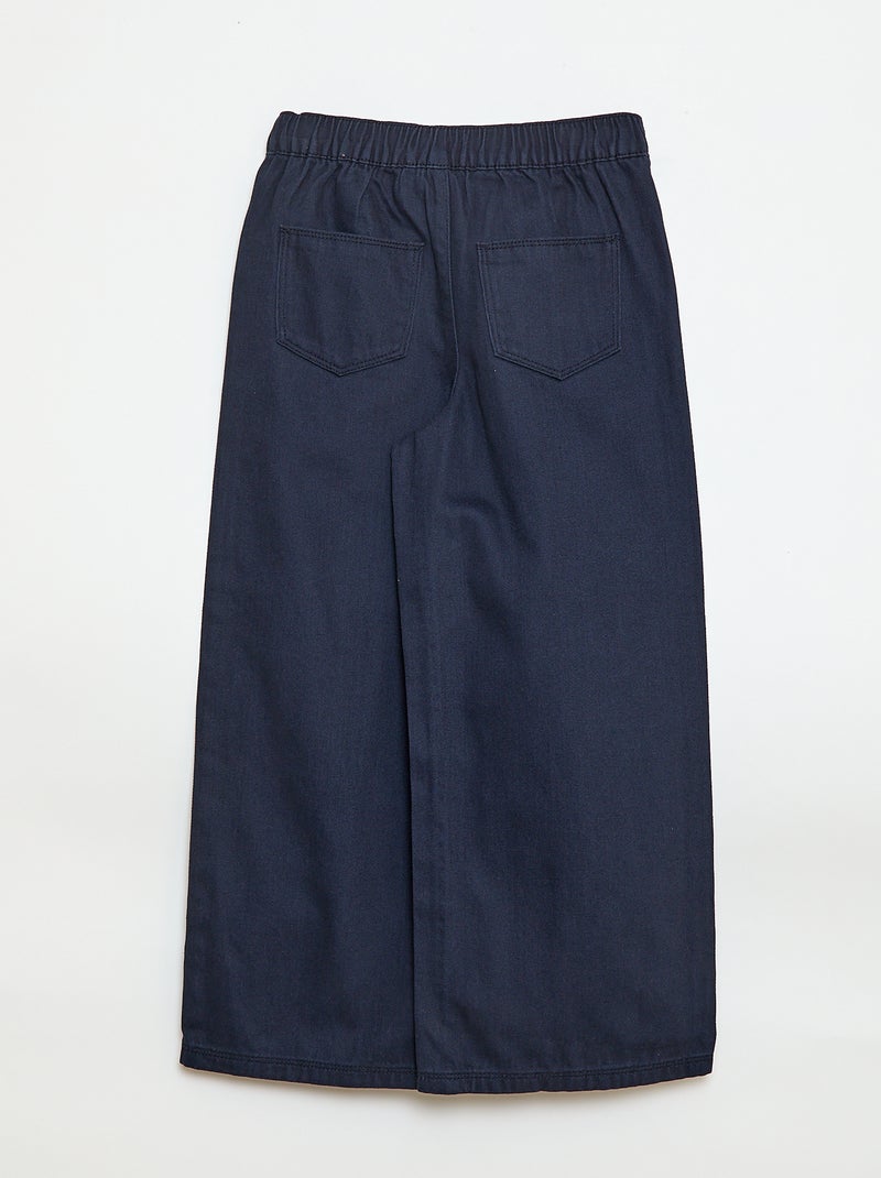 Pantalón wide leg - Corte + cómodo Azul - Kiabi