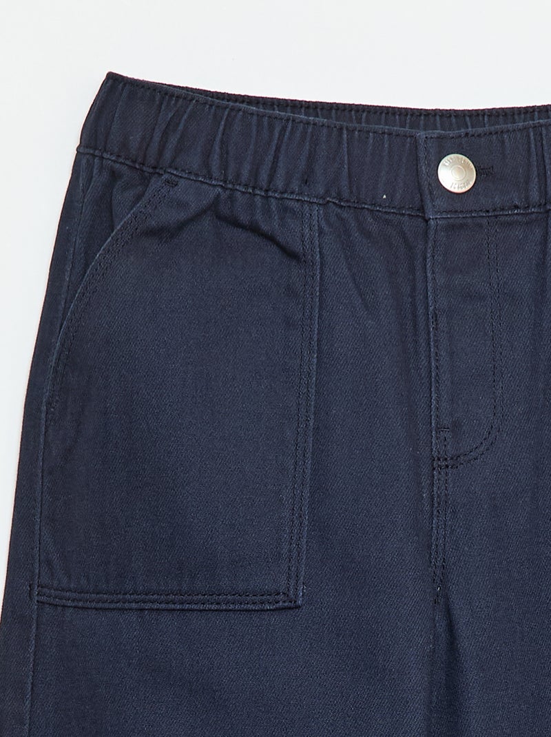 Pantalón wide leg - Corte + cómodo Azul - Kiabi