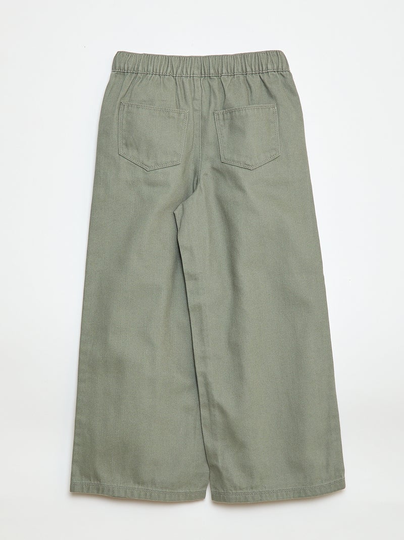 Pantalón wide leg - Corte + cómodo Verde - Kiabi