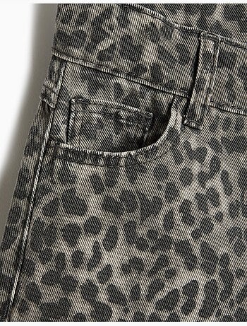 Pantalón wide leg animal print, MO Fashion