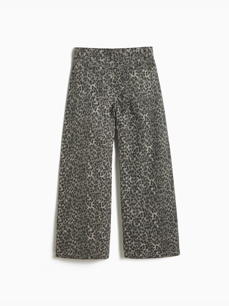 Pantalón wide leg animal print, MO Fashion Gris - Kiabi
