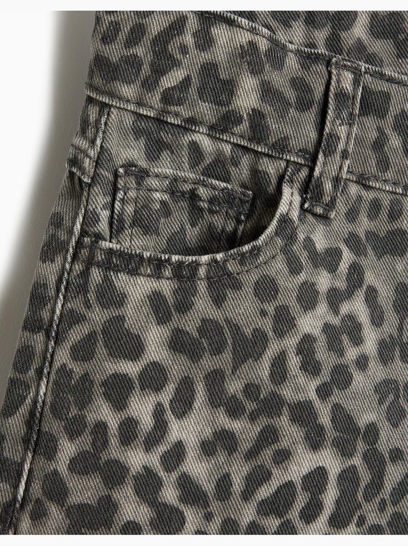 Pantalón wide leg animal print, MO Fashion Gris - Kiabi