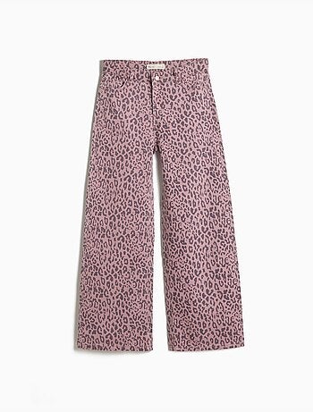 Pantalón wide leg animal print, MO Fashion