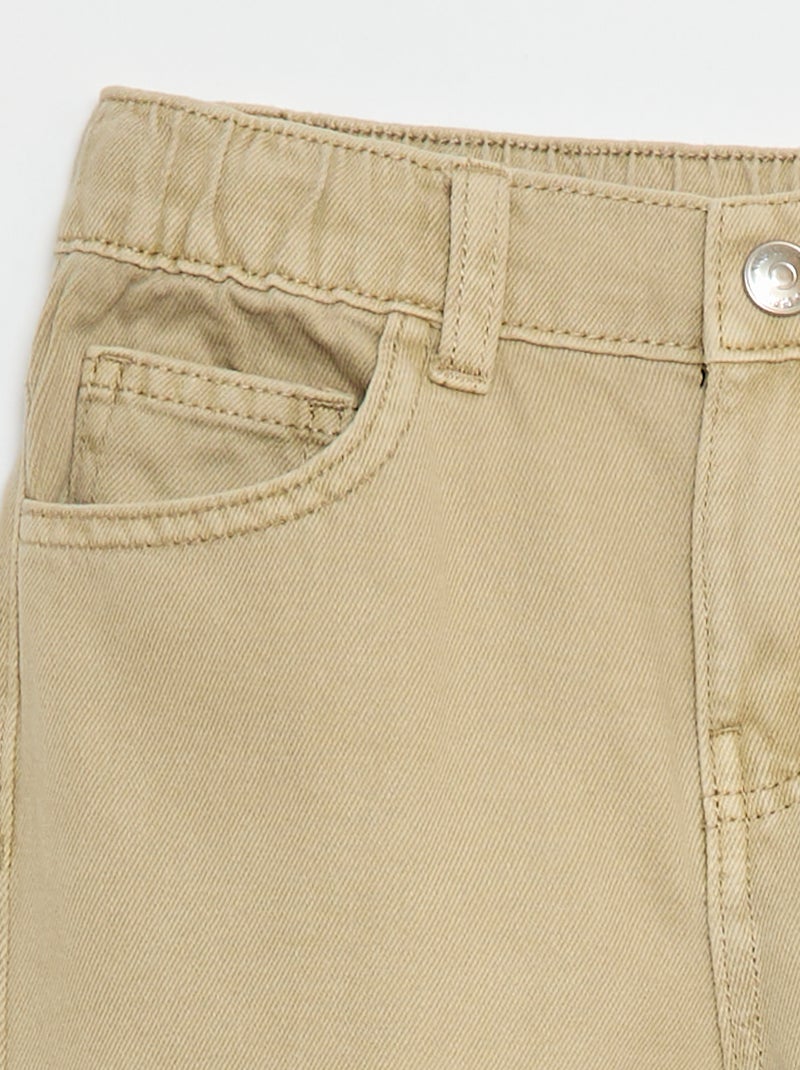 Pantalón wide leg Beige - Kiabi