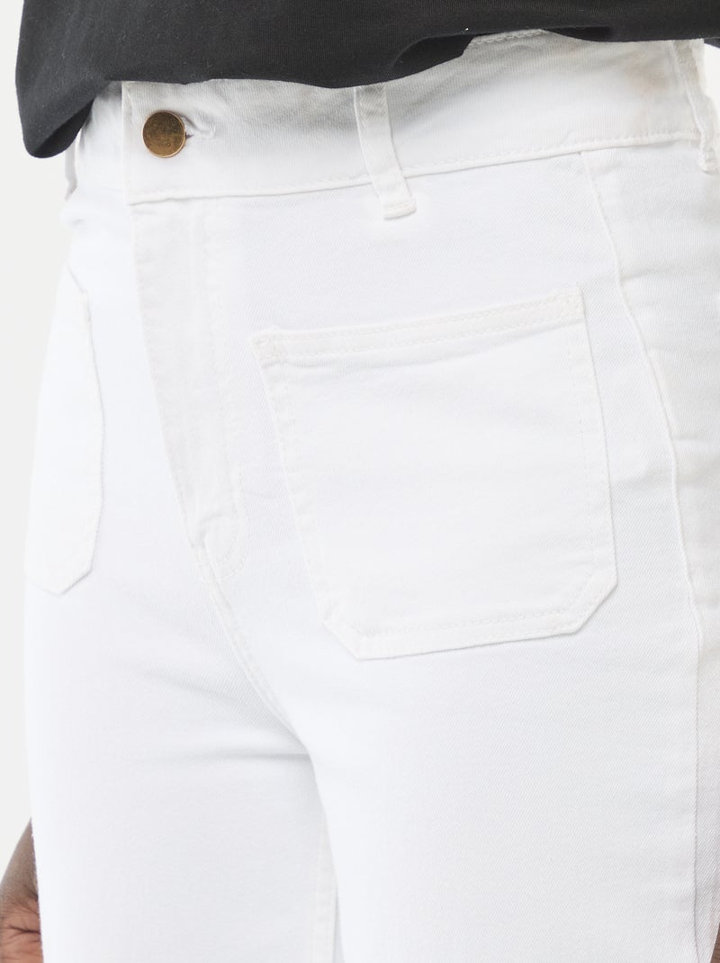 Pantalón wide leg colorido Blanco - Kiabi