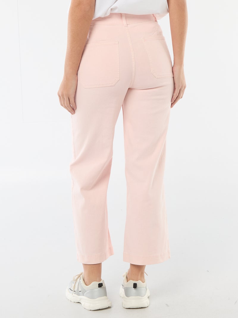 Pantalón wide leg colorido Rosa - Kiabi