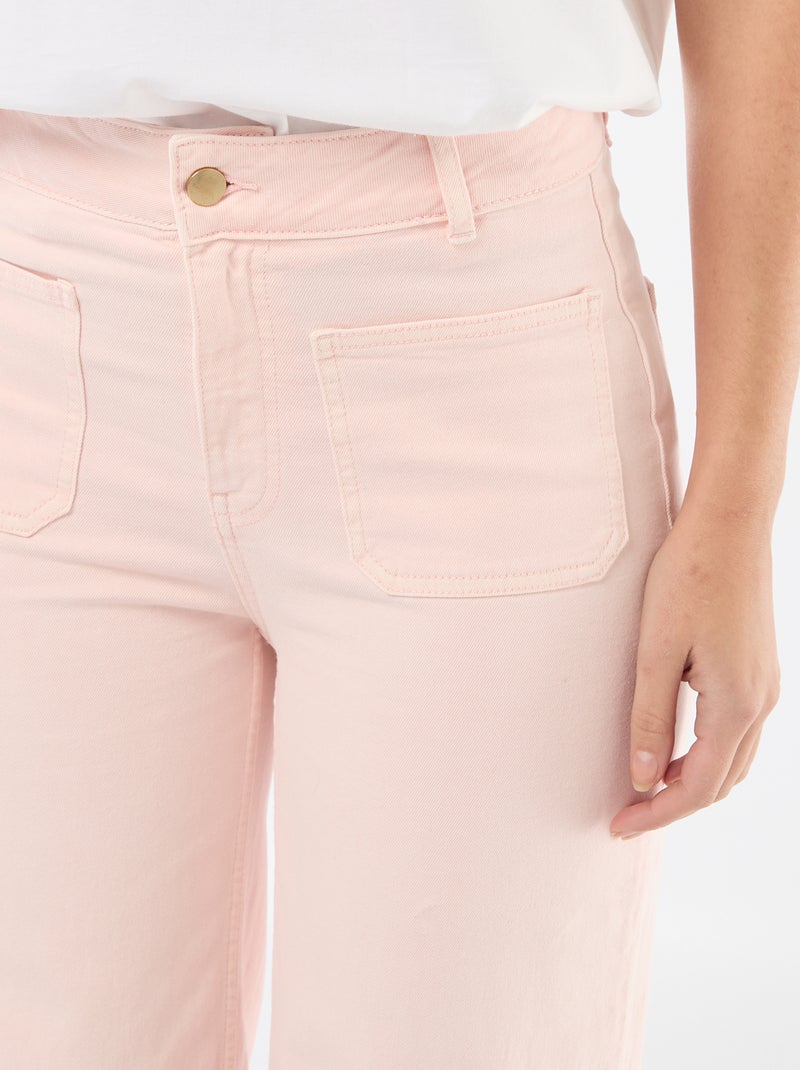 Pantalón wide leg colorido Rosa - Kiabi