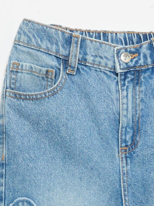 Pantalón wide leg con bordados - Kiabi Pantalón wide leg con bordados - Kiabi