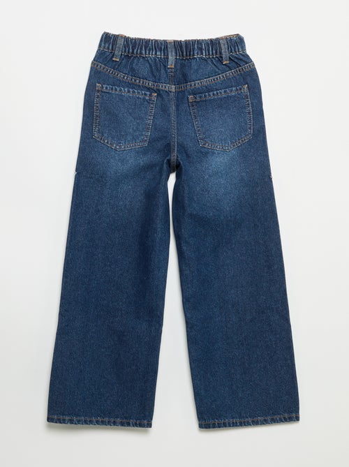 Pantalón wide leg con bordados - Kiabi Pantalón wide leg con bordados - Kiabi