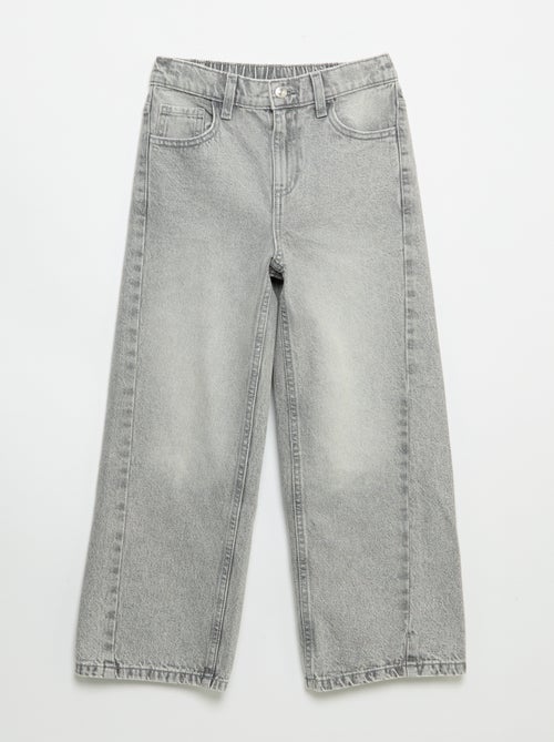 Pantalón wide leg con bordados - Kiabi Pantalón wide leg con bordados - Kiabi