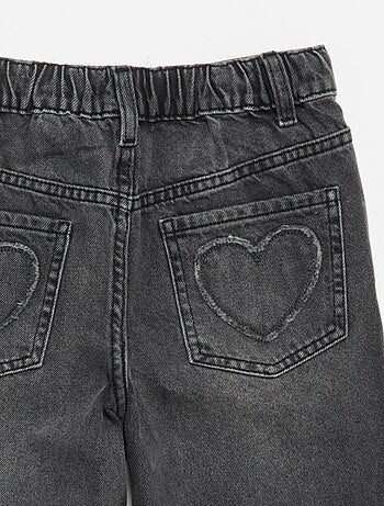 Pantalón wide leg con bordados