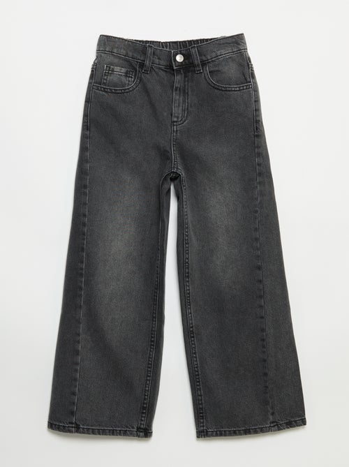 Pantalón wide leg con bordados - Kiabi Pantalón wide leg con bordados - Kiabi