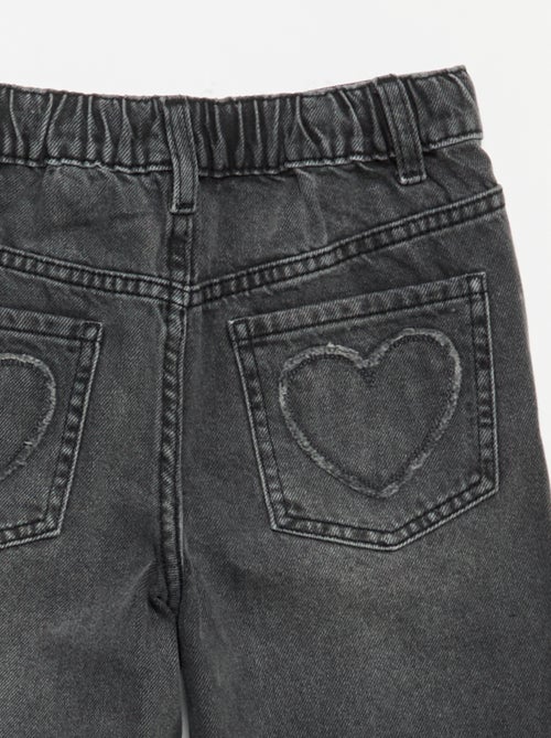 Pantalón wide leg con bordados - Kiabi Pantalón wide leg con bordados - Kiabi