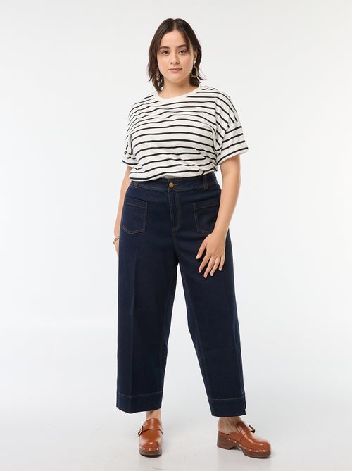 Pantalón wide leg cropped - Kiabi