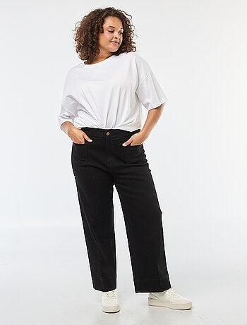 Pantalón wide leg cropped