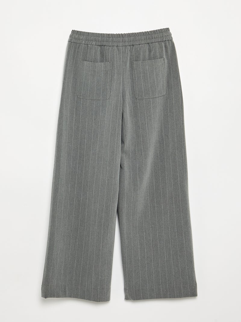 Pantalón wide leg / de corte ancho Gris - Kiabi