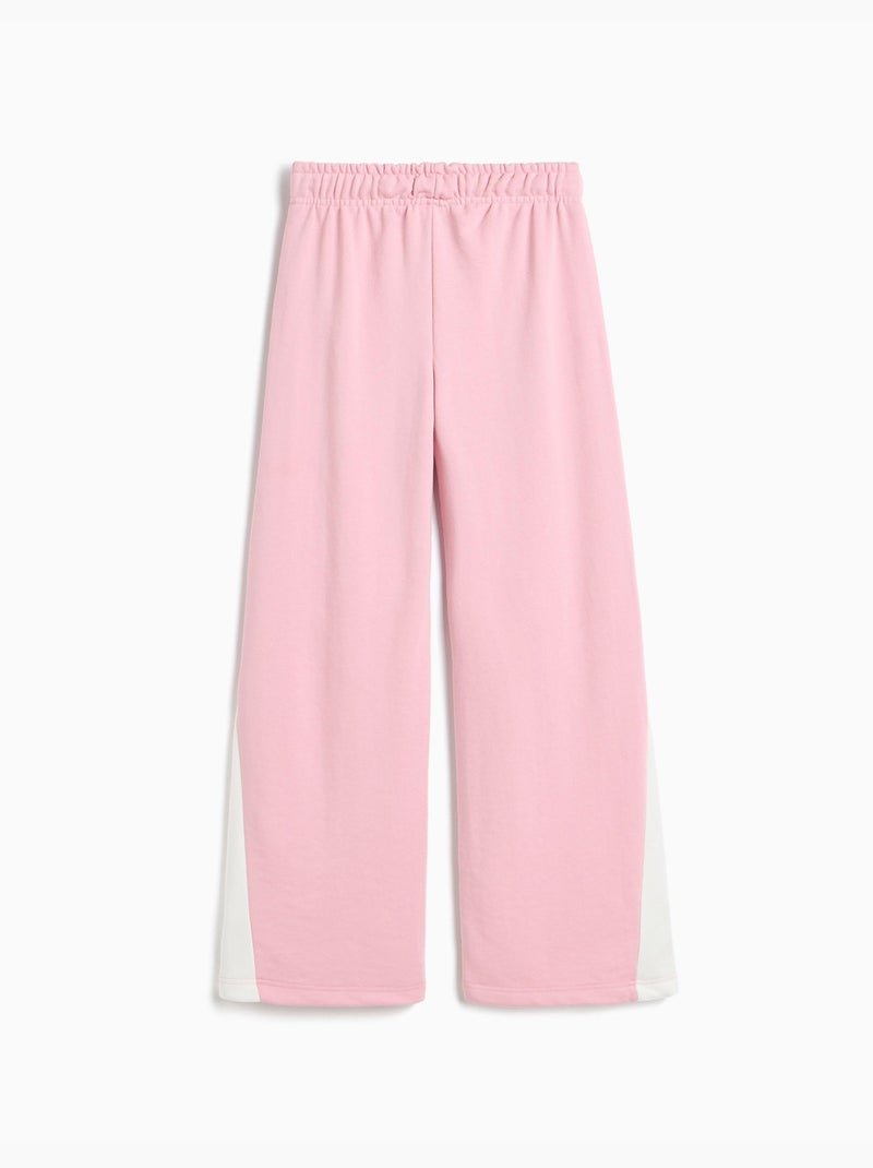 Pantalón wide leg de felpa, mo fashion Rosa - Kiabi
