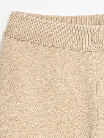 Pantalón wide leg de punto