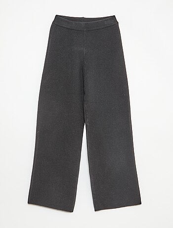 Pantalón wide leg de punto