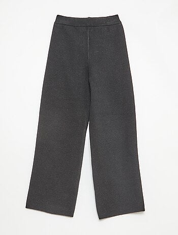 Pantalón wide leg de punto