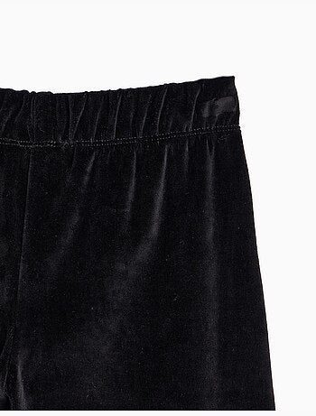 Pantalón wide leg de terciopelo, mo fashion