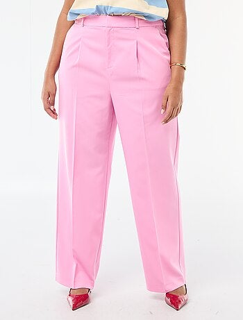 Pantalón wide leg de tiro alto