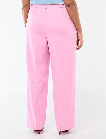 Pantalón wide leg de tiro alto