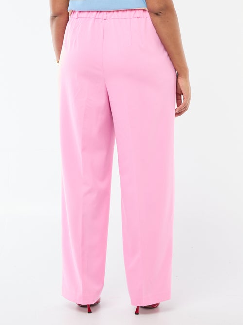 Pantalón wide leg de tiro alto - Kiabi