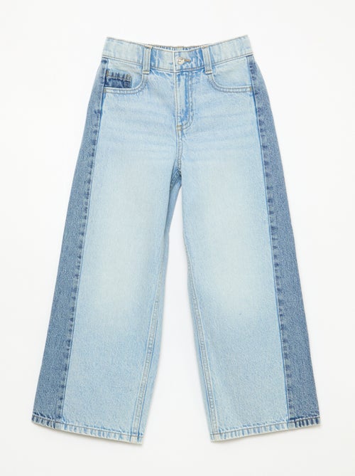 Pantalón wide leg en 2 tonos - Kiabi