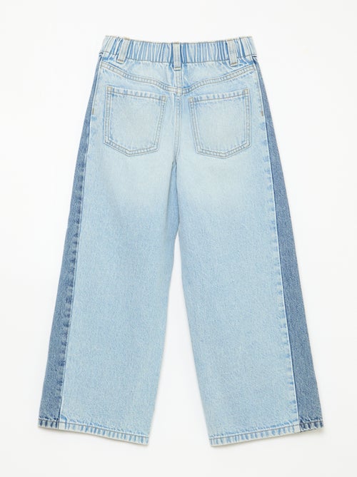 Pantalón wide leg en 2 tonos - Kiabi