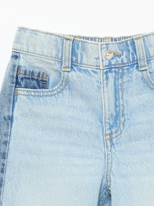 Pantalón wide leg en 2 tonos - Kiabi