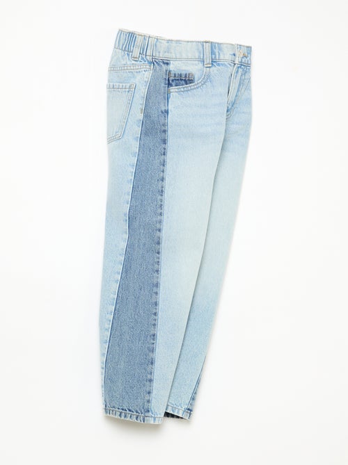 Pantalón wide leg en 2 tonos - Kiabi