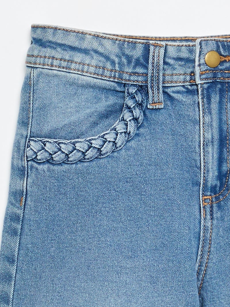 Pantalón wide leg fit / corte ancho Azul - Kiabi