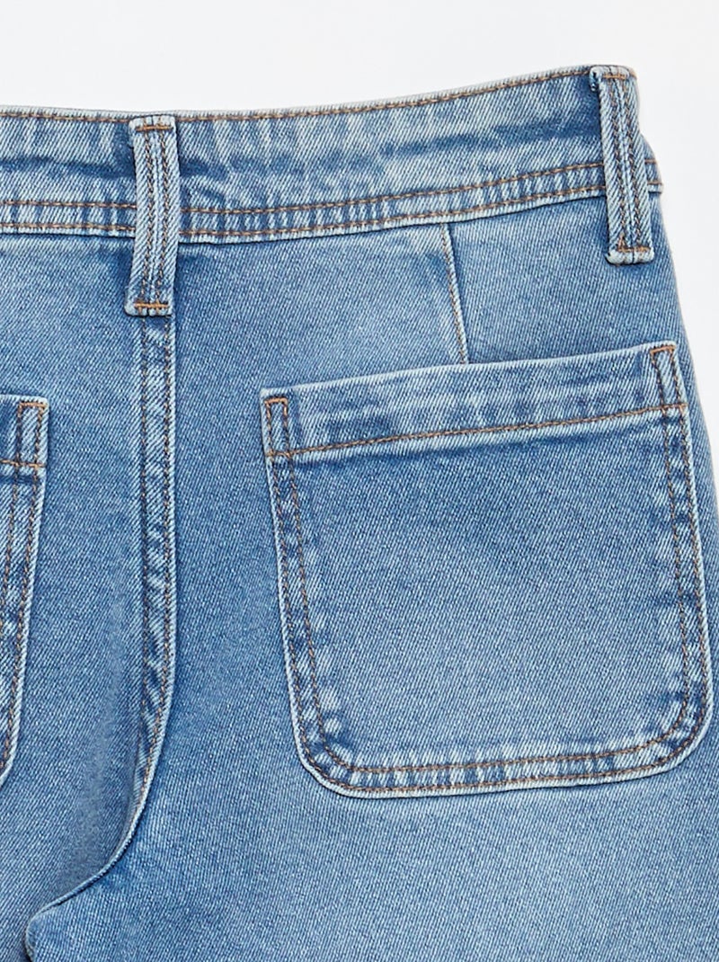 Pantalón wide leg fit / corte ancho Azul - Kiabi