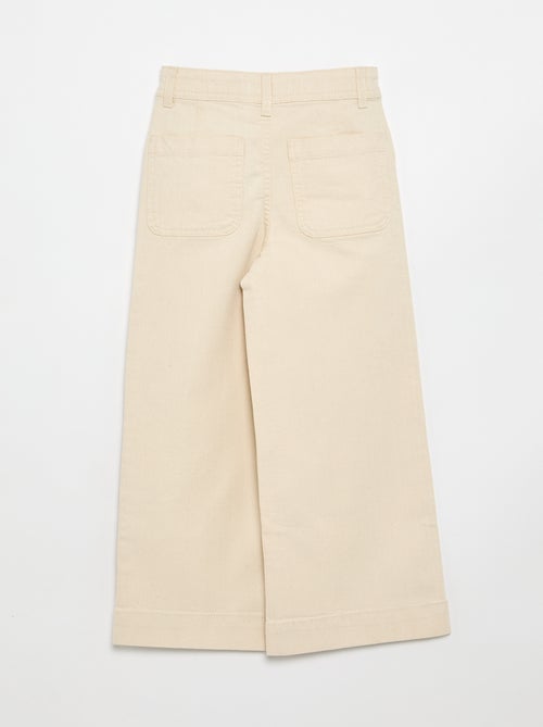 Pantalón wide leg fit / corte ancho - Kiabi Pantalón wide leg fit / corte ancho - Kiabi